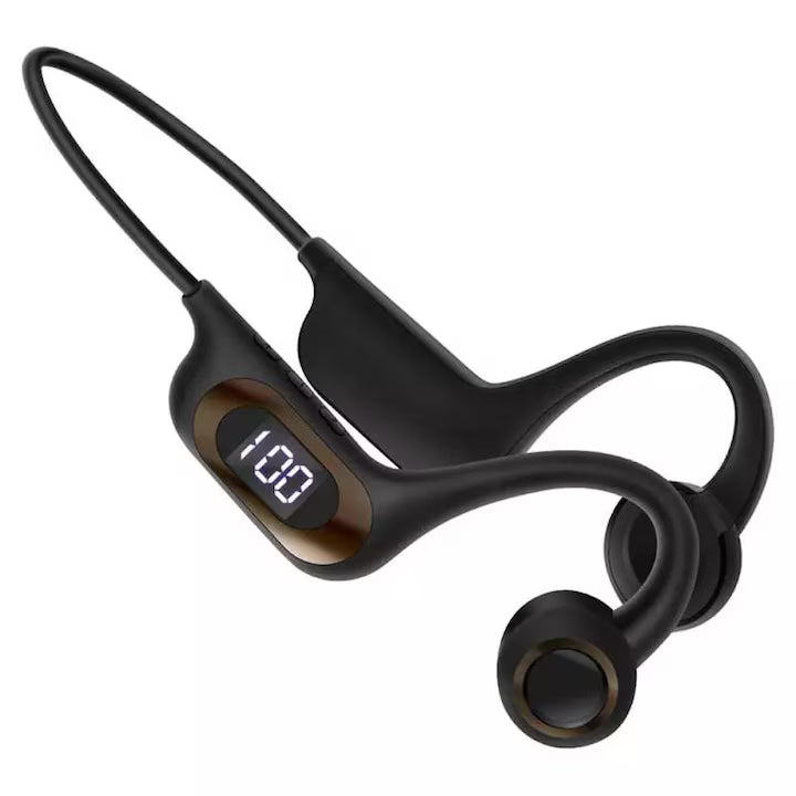 PACHET FITNESS Bratara fitness M5 inteligenta cu masurarea tensiunii arteriale, Ritm cardiac, Nivel oxigen, Notificari, Pedometru, Bluetooth, Incarcare magnetica + Casti Sport Fara Fir, Conductie Osoasa, Waterproof, Cu Microfon,Bluetooth 5.3, Acumulator