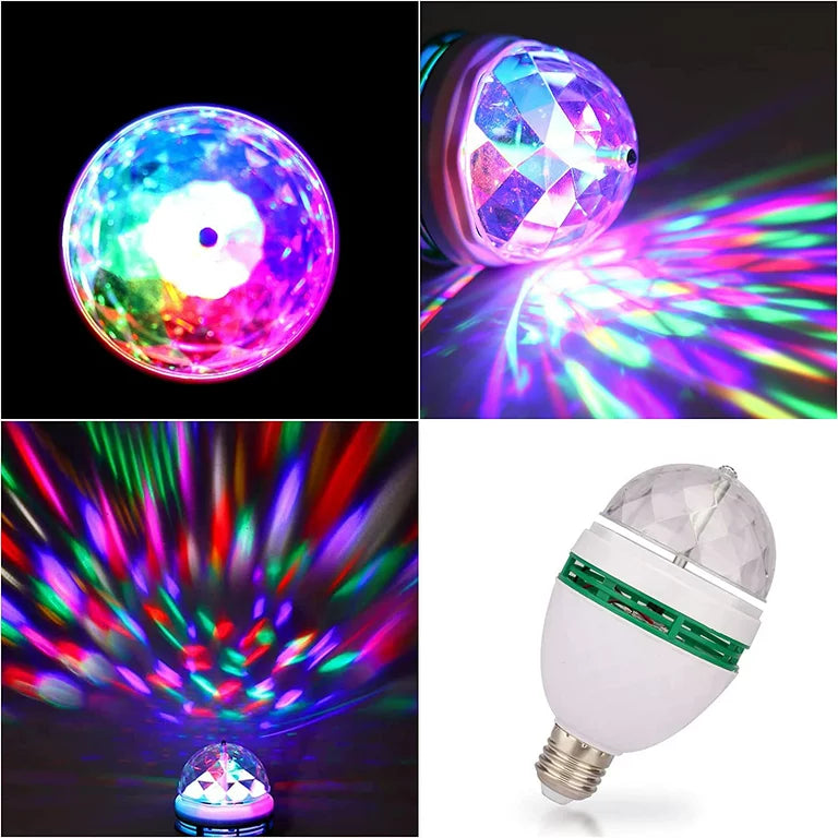 Bec Rotativ Multicolor Led Cu Efect Disco