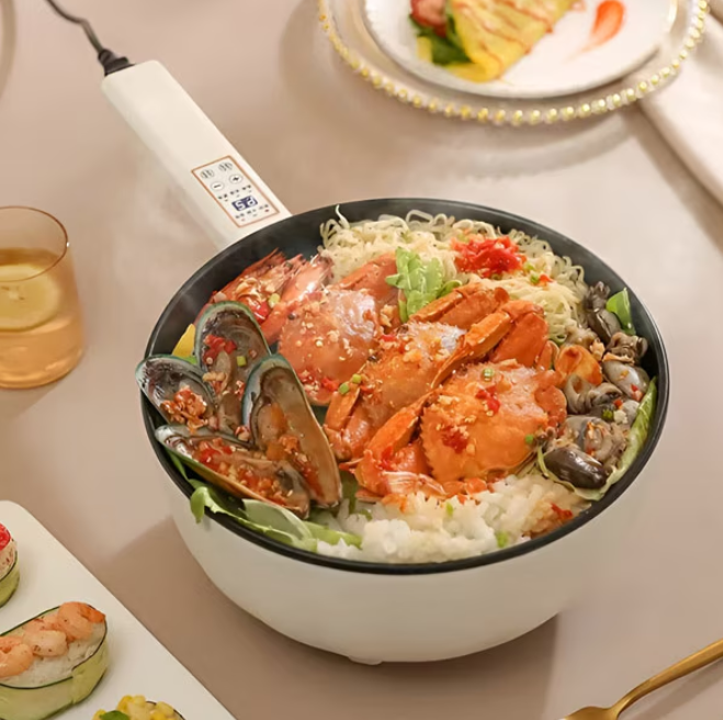 Tigaie Electrica Inteligenta – 2L, multifunctionala, panou control,prajire, fierbere, aburire, mentinerea caldurii