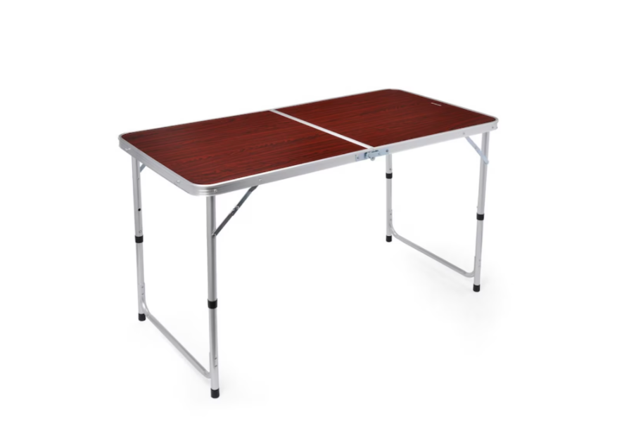 Masuta pliabila picnic din aluminiu Dalys®, tip servieta, 60 x 120 cm