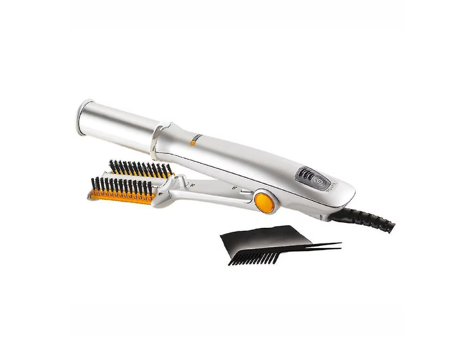 Placa de par rotativa cu perie 2 in 1 indreapta si onduleaza 210°C