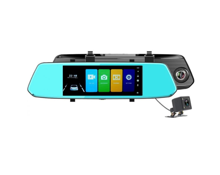 Oglinda retrovizoare cu camera Full HD, Touchscreen 7 inch, Camera spate, Super Night vision