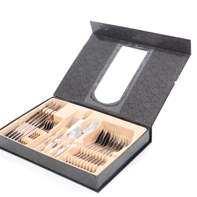 Set 24 tacamuri inox,argintiu