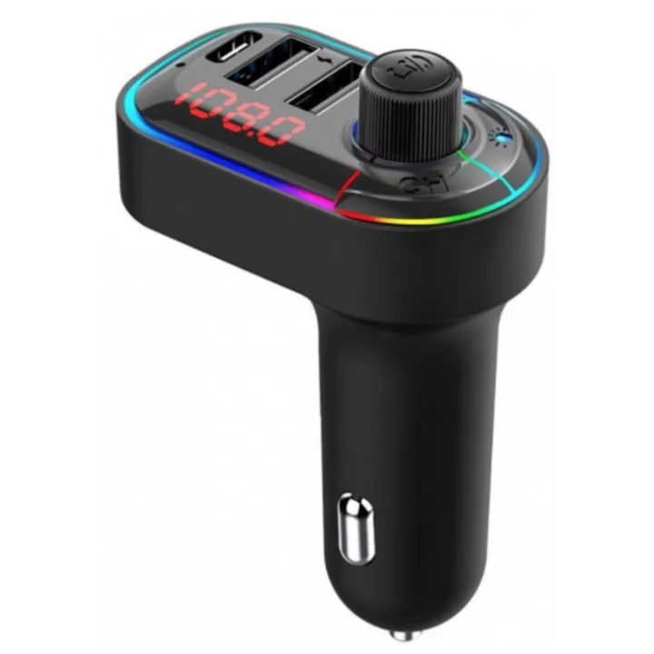 Modulator FM C12 Bluetooth, MP3, USB type C, Fast Charge