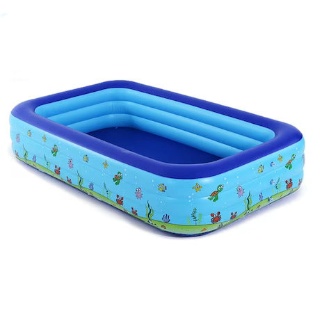 Piscina gonflabila pentru copii cu podea moale, 260 x 165 x 68 cm