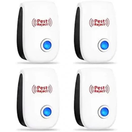 SET 4 x aparate cu ultrasunete pest reject-anti razatoare, soareci ,insecte,gandaci,paienjeni,purici,etc