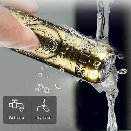 Aparat de ras electric rotativ, puternic rezistent la apa pentru barbati , reincarcabil de calatorie