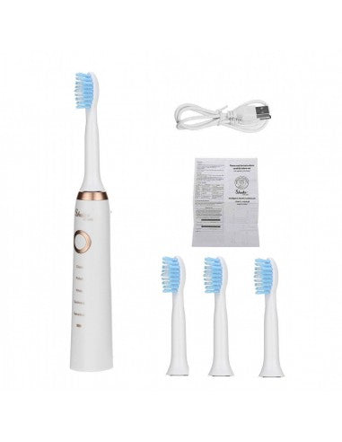 Periuta de dinti,3 capete de schimb si 5 programe ,Alb