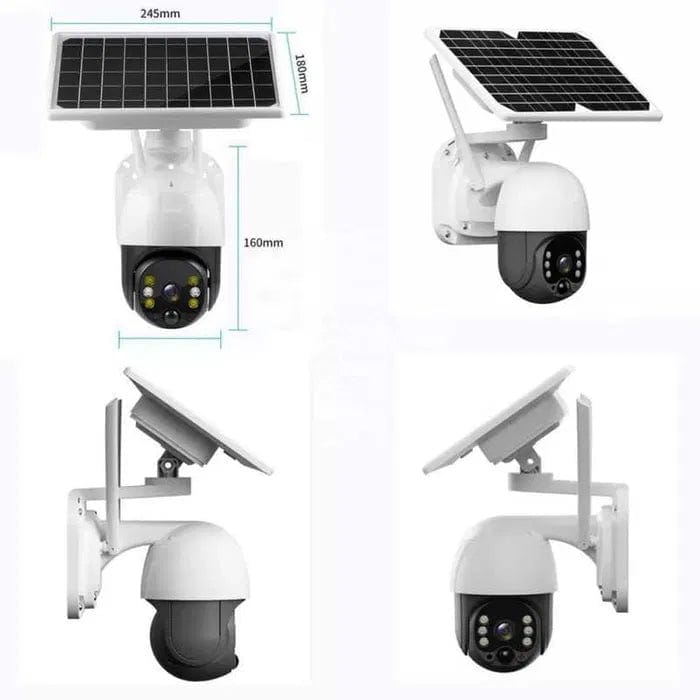 Camera de supraveghere wireless Dalys®cu panou solar, 1080p, WiFi, 355°, infrarosu