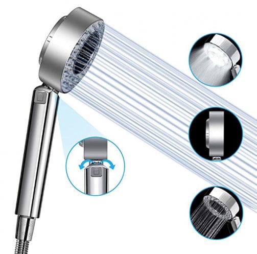 Cap de dus multifunctional cu functie spa + dispenser sampon incorporat