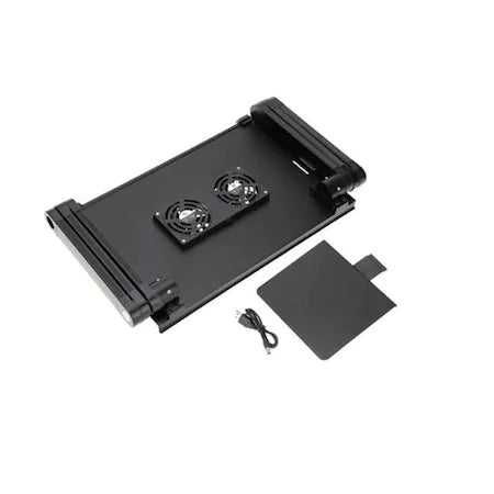 Masa laptop T8 inaltime reglabila, 2 coolere, 2 suporturi,aluminiu