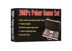 Set Poker 300 jetoane, servieta de aluminiu