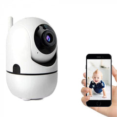 Set monitor bebelusi wireless Dalys®, Wi-FI, Monitor Bebe cu Night Vision si Rotire Automata, Full HD, Conectare Telefon