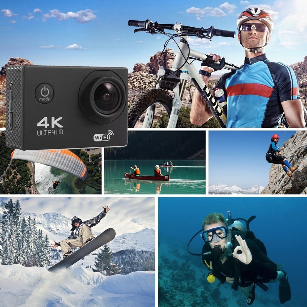 Camera Video Sport, 4K Ultra HD, Wifi, senzor 12mp, 60 FPS ,170 de grade