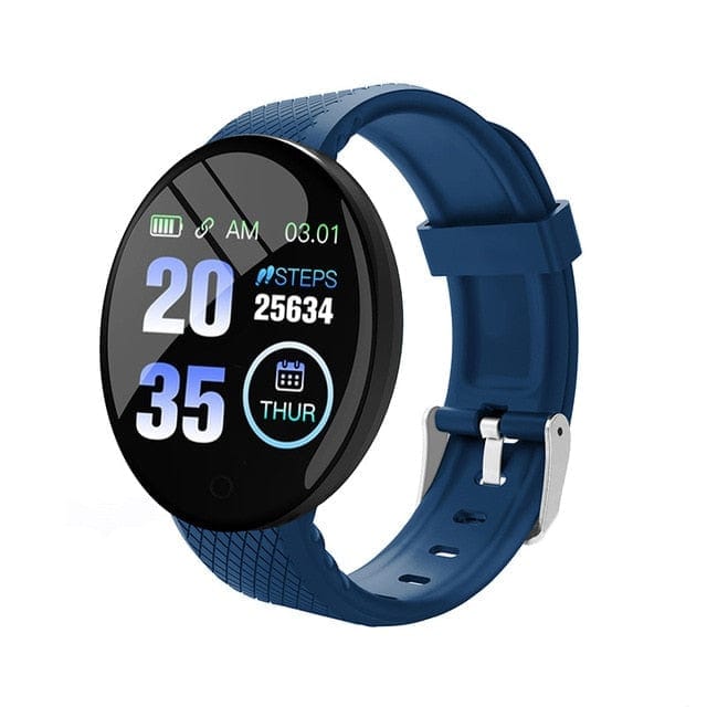 Ceas Fitness D18, 1.3inch, Bluetooth 4.0, Monitorizare Tensiune, Puls, Oxigenarea Sangelui, Waterproof IP65