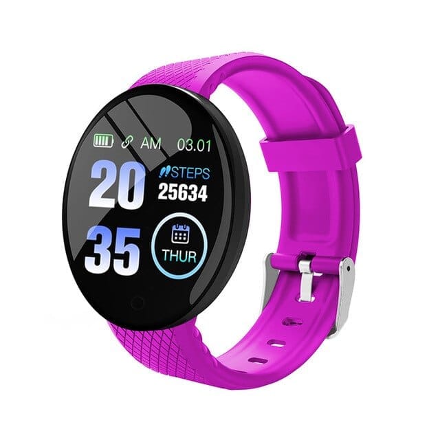 Ceas Fitness D18, 1.3inch, Bluetooth 4.0, Monitorizare Tensiune, Puls, Oxigenarea Sangelui, Waterproof IP65