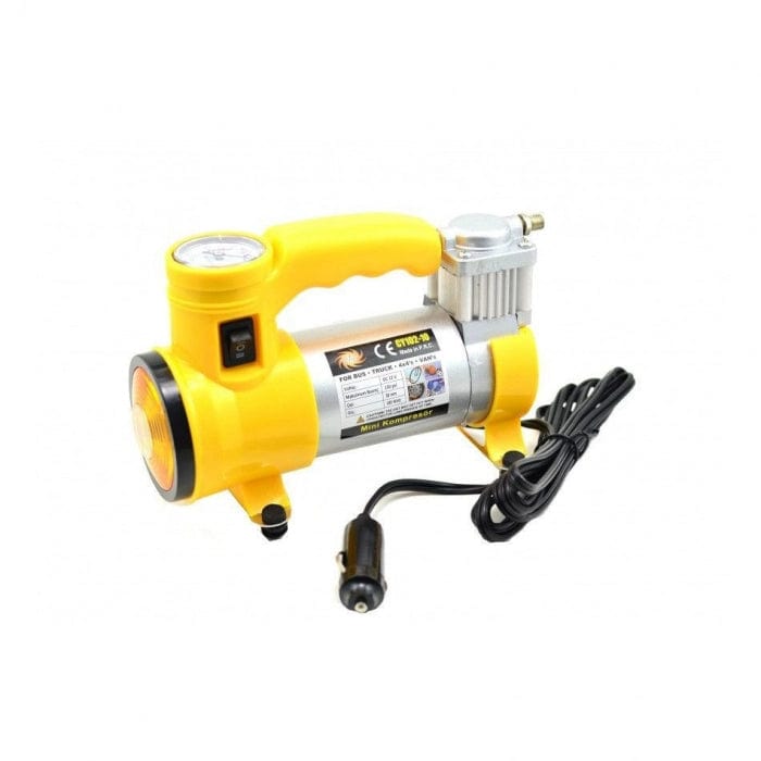 Compresor Auto pentru Autovehicule mari, Cyclone, 12 V, 35 L/Min, 150 PSI, culoare Galben