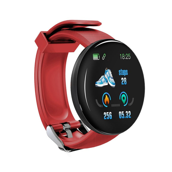 Ceas Fitness D18, 1.3inch, Bluetooth 4.0, Monitorizare Tensiune, Puls, Oxigenarea Sangelui, Waterproof IP65